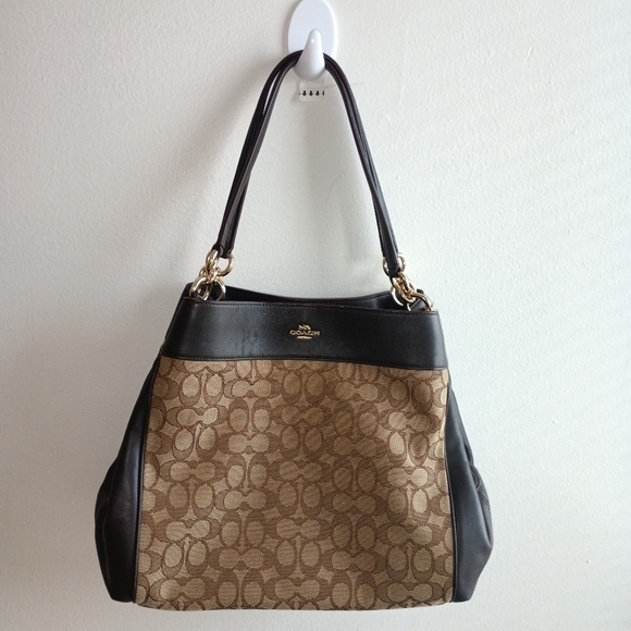 Coach Handbags - ×××SOLD ×××Coach "Lexy" Brown Shoulder Bag With Jacquard Print